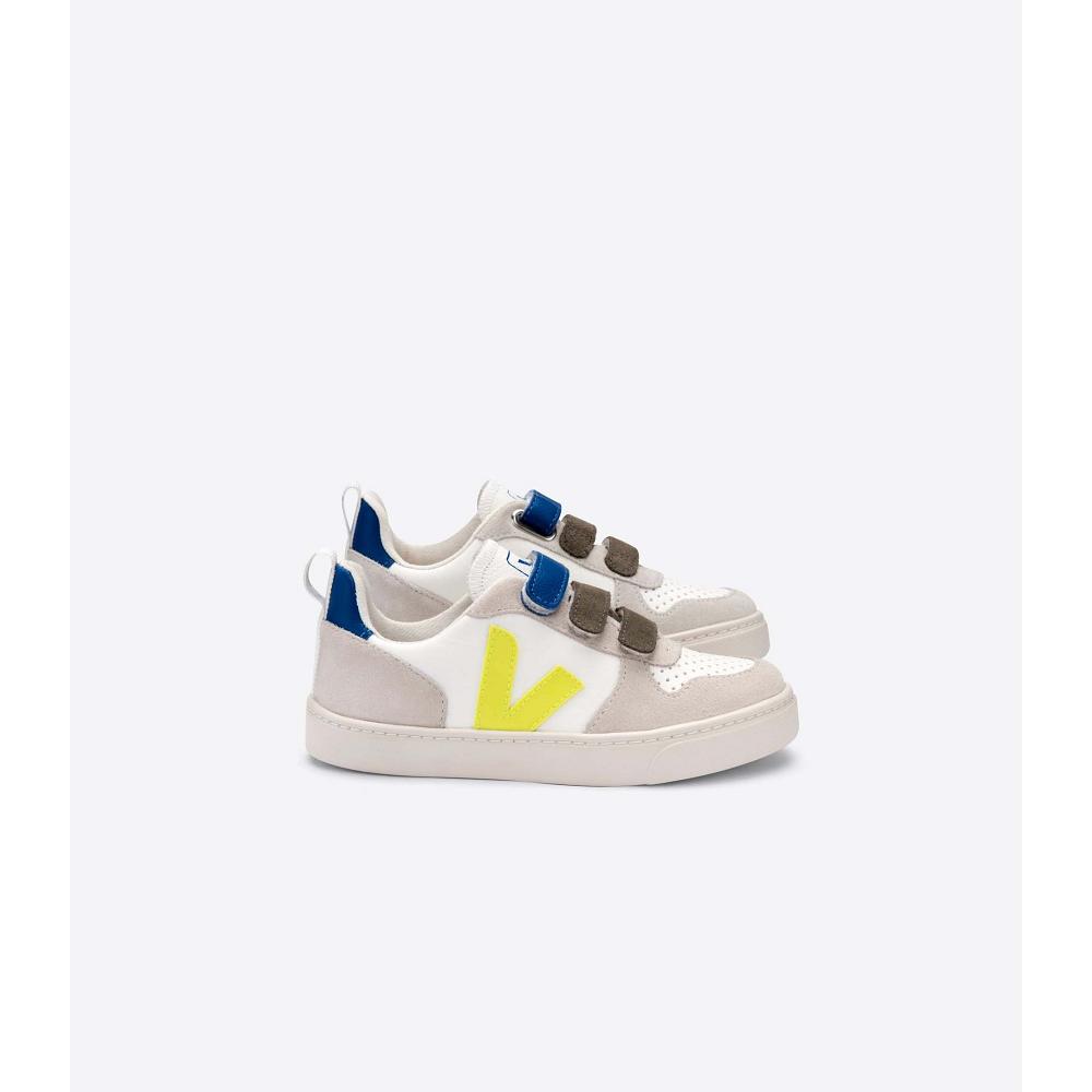 Veja V-12 BONTON Kids\' Shoes White/Blue | NZ 753FDN